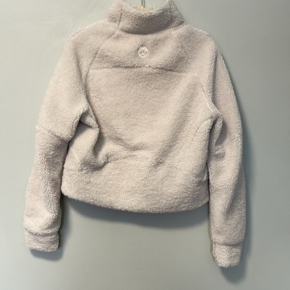 Lululemon faux sherpa crop half zip sweater - Picture 6 of 8